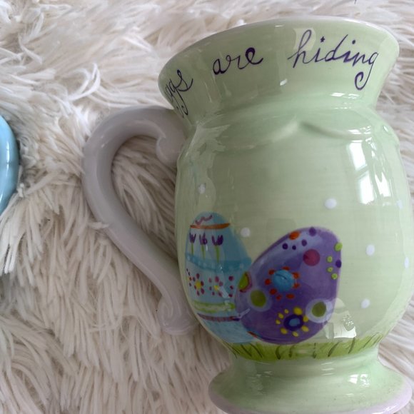 Lori Siebert Certified Intl Ceramic Easter Mugs Vintage - 2 Cups - Picture 3 of 9